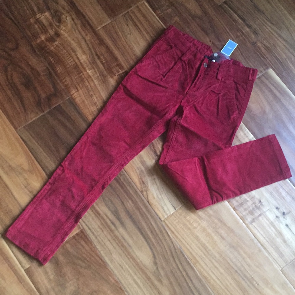 Jacadi red corduory pants
